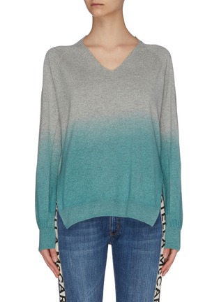 Main View - Click To Enlarge - STELLA MCCARTNEY - Gradient V-neck sweater