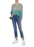 Figure View - Click To Enlarge - STELLA MCCARTNEY - Gradient V-neck sweater