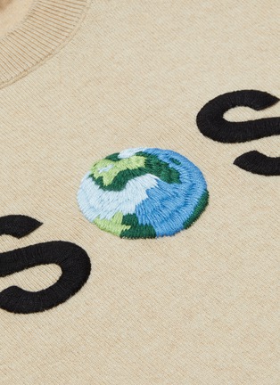  - STELLA MCCARTNEY - 'SOS Globe' embroidered sweater