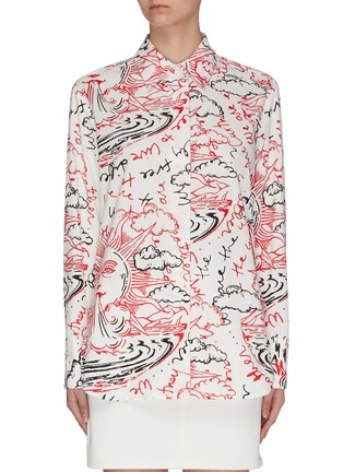 Main View - Click To Enlarge - STELLA MCCARTNEY - Doodle print button-up shirt