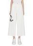 Main View - Click To Enlarge - STELLA MCCARTNEY - Horse embroidered wide leg denim pants