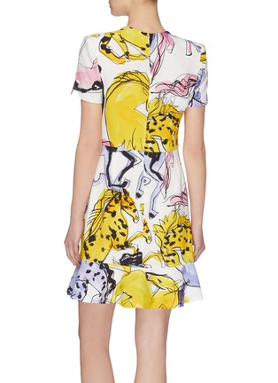 Back View - Click To Enlarge - STELLA MCCARTNEY - Horse Print Dress