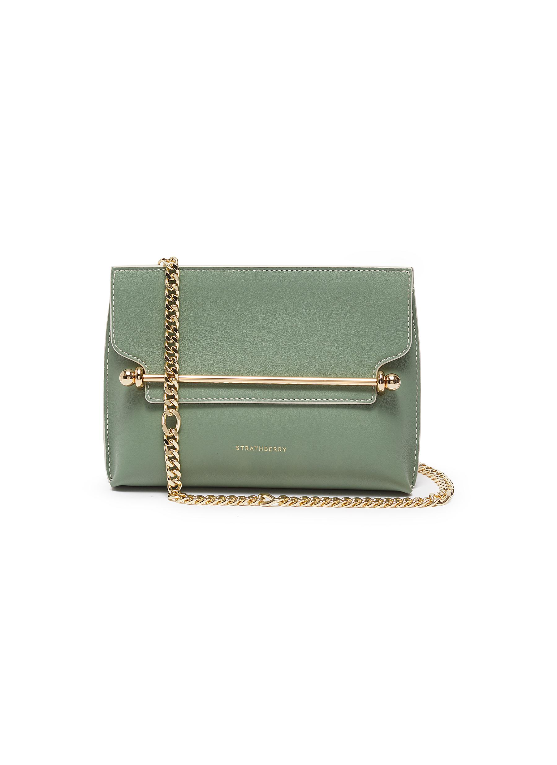 Strathberry 'stylist' Leather Pouch In Green