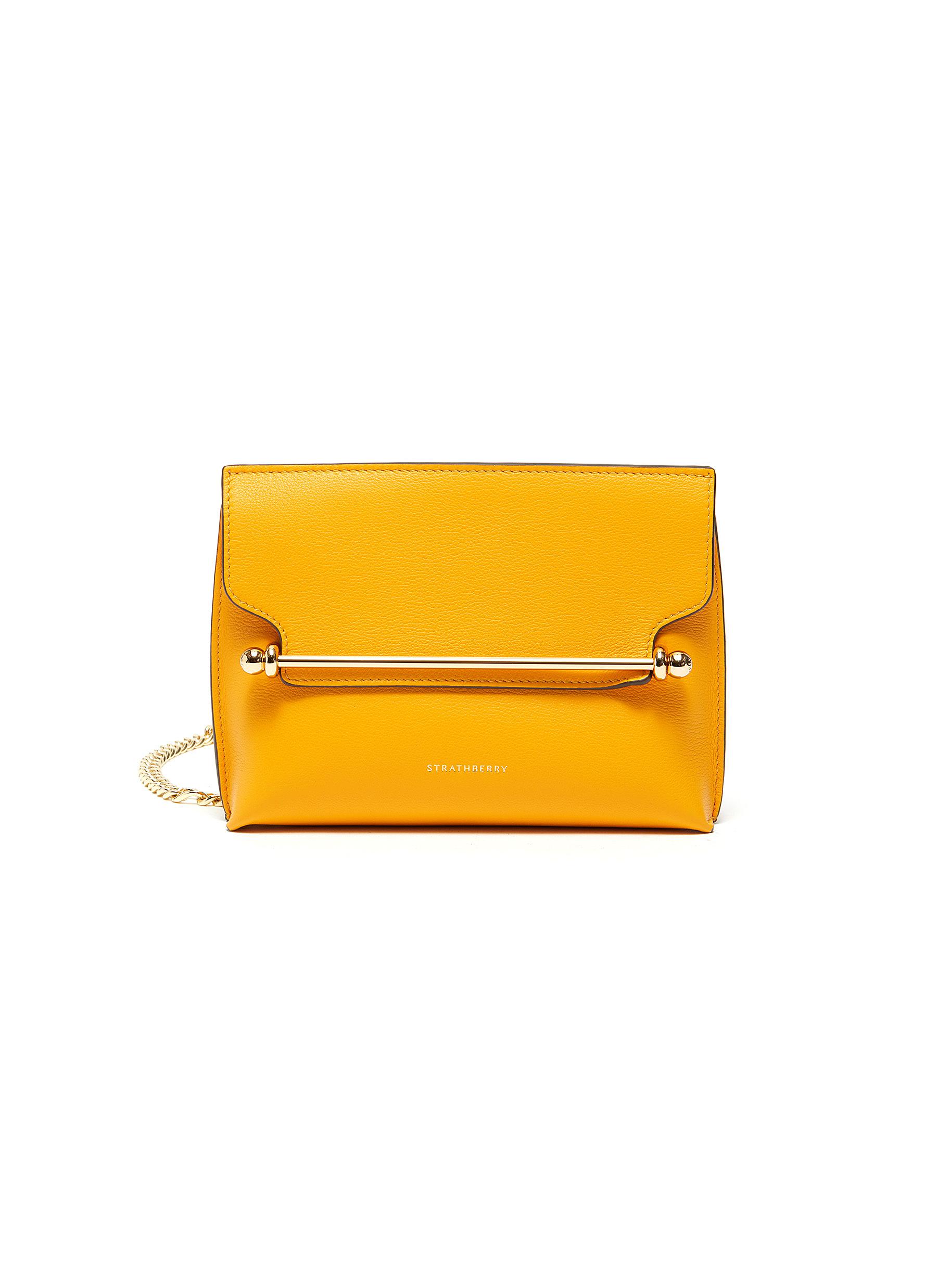 STRATHBERRY, 'East/West' stylist mini pouch, YELLOW, Women