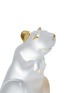 Detail View - Click To Enlarge - LALIQUE - Rat Clear and Gold Stamped Crystal Sculpture
