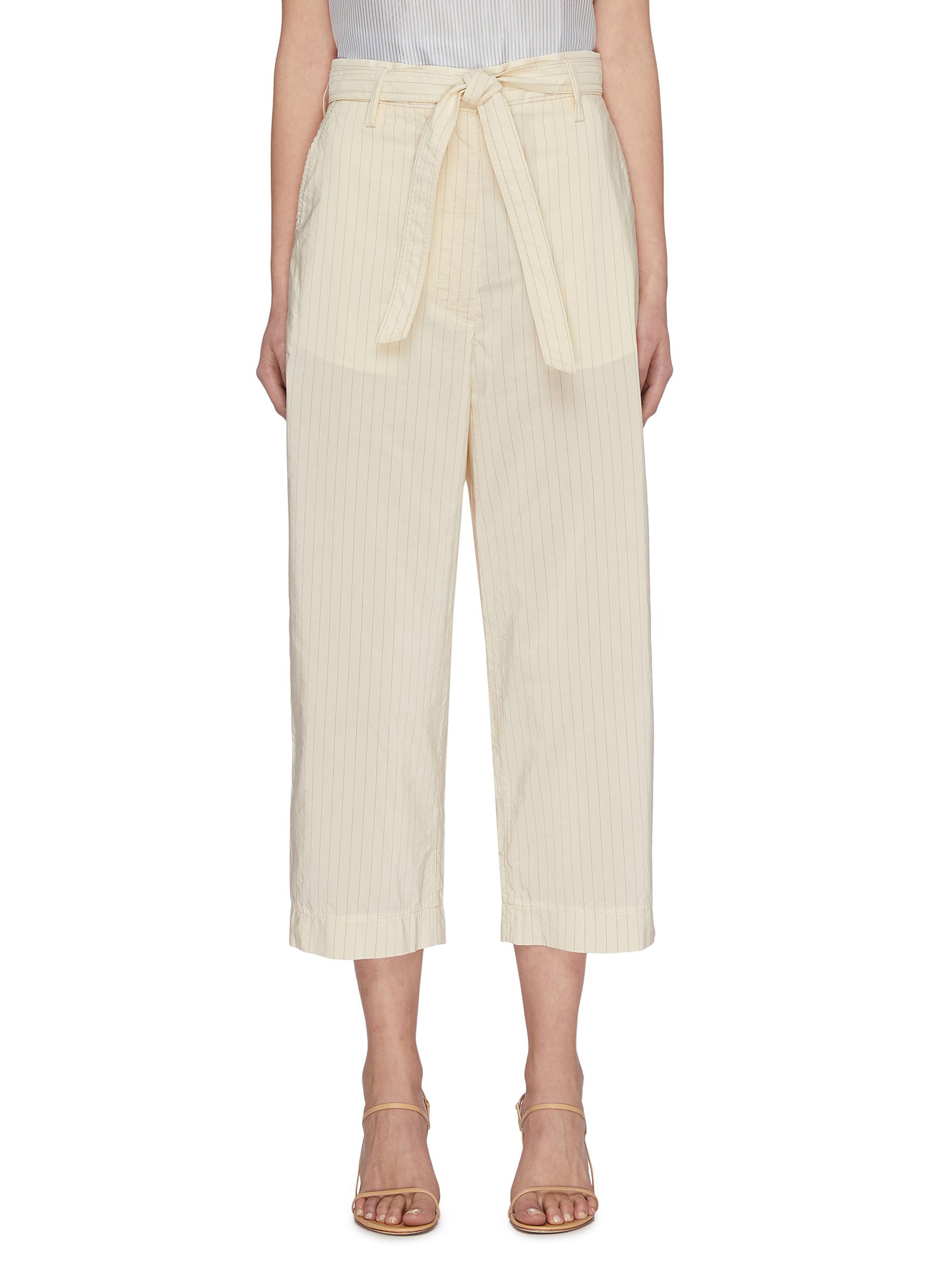 tie waist chino shorts