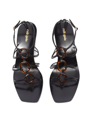 Detail View - Click To Enlarge - CULT GAIA - 'Ziba' strappy ring sandals