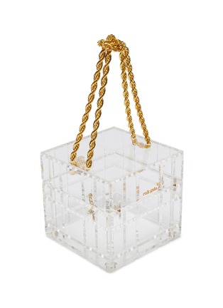 Detail View - Click To Enlarge - CULT GAIA - 'Phaedra' clear acrylic top handle box bag
