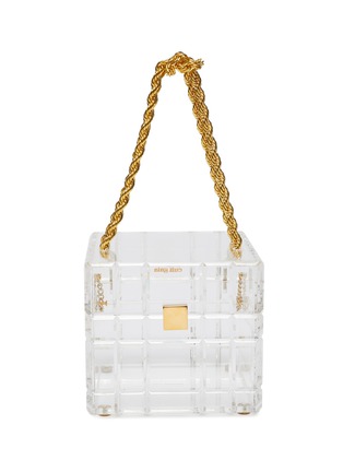 Main View - Click To Enlarge - CULT GAIA - 'Phaedra' clear acrylic top handle box bag