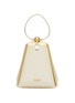 Main View - Click To Enlarge - CULT GAIA - 'Trina' snake embossed leather pyramid clutch