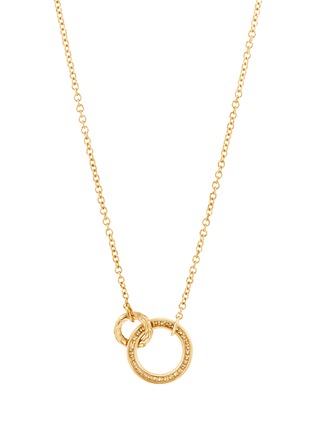 Detail View - Click To Enlarge - JOHN HARDY - 'Classic Chain' diamond 18k gold interlinking pendant necklace