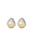 Main View - Click To Enlarge - JOHN HARDY - 'Classic Chain' diamond 18k gold silver hammered earrings