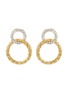 Main View - Click To Enlarge - JOHN HARDY - 'Classic Chain' diamond 18k gold interlinking earrings
