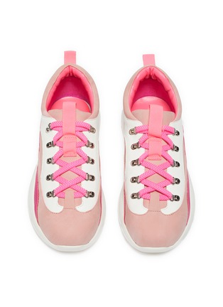 Figure View - Click To Enlarge - WINK - 'Donut' Elastic Lace Kids Sneakers