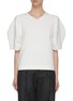 Main View - Click To Enlarge - FFIXXED STUDIOS - Cocoon Sleeve V Neck Top
