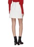 Back View - Click To Enlarge - COMME MOI - Contrast belt asymmetric panel skirt