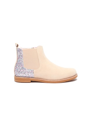 Main View - Click To Enlarge - WINK - 'Toffee' Suede Chelsea Kids Boots