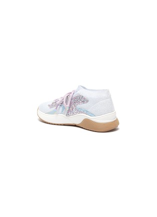 Detail View - Click To Enlarge - WINK - 'Muffin' glitter kids sneakers