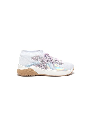 Main View - Click To Enlarge - WINK - 'Muffin' glitter kids sneakers