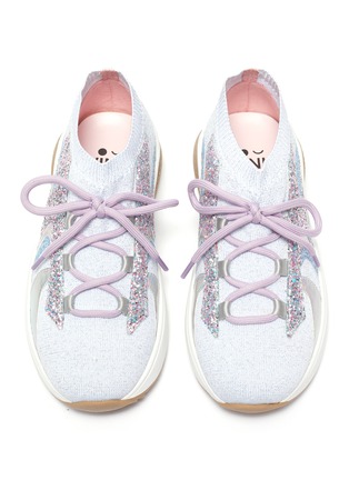Figure View - Click To Enlarge - WINK - 'Muffin' glitter kids sneakers