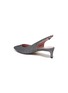  - PEDDER RED - 'Tania' metallic slingback mules