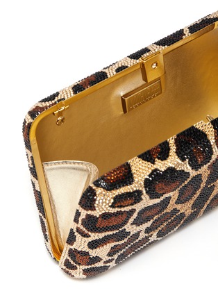 Detail View - Click To Enlarge - JUDITH LEIBER - 'Seamless leopard' crystal pavé clutch