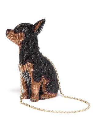 Detail View - Click To Enlarge - JUDITH LEIBER - 'Mickie Chihuahua' crystal pavé minaudière