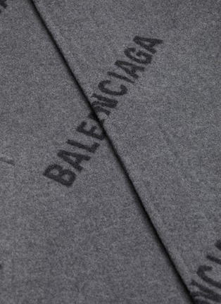  - BALENCIAGA - Oversized collar logo car coat