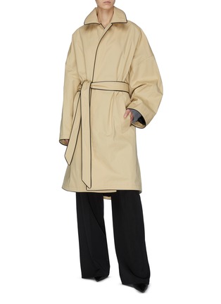 Figure View - Click To Enlarge - BALENCIAGA - Cocoon trench coat