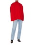 Figure View - Click To Enlarge - BALENCIAGA - Puff shoulder oversize knit sweater