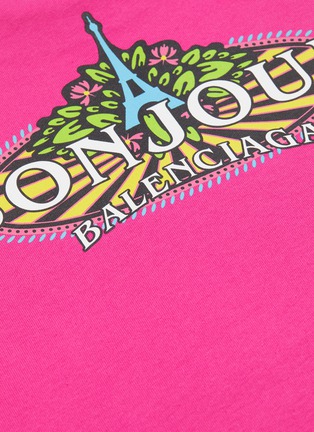  - BALENCIAGA - 'Bonjour Bal Os' logo print T-shirt