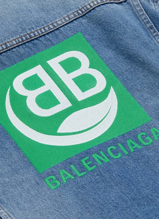  - BALENCIAGA - BB logo print denim jacket