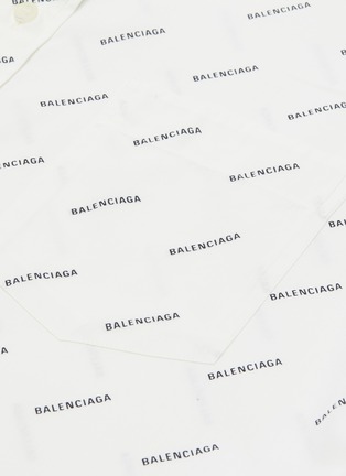  - BALENCIAGA - Logo print shirt