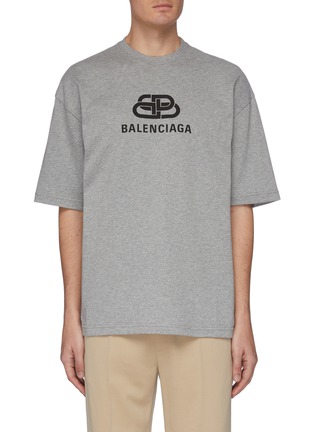 Main View - Click To Enlarge - BALENCIAGA - BB' logo print oversized T-shirt