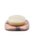 Main View - Click To Enlarge - SENTEURS D'ORIENT - Rose Aurora Marble Soap Plate with Rose of Damascus Ma'amoul Soap 470g