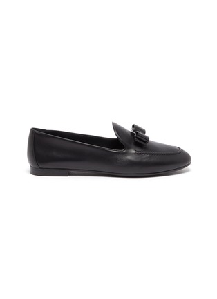 Main View - Click To Enlarge - SALVATORE FERRAGAMO - 'Lesley' leather loafers