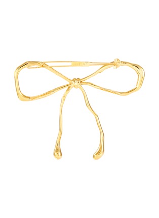 Figure View - Click To Enlarge - LELET NY - 'Glossy' Bow 14K Gold-plated Barrette