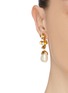 Front View - Click To Enlarge - OSCAR DE LA RENTA - Swarovski crystal pearl floral earrings
