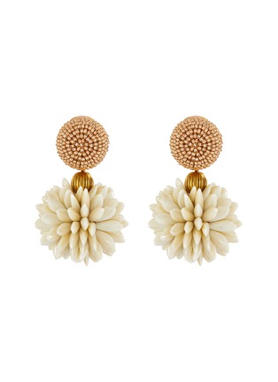 Main View - Click To Enlarge - OSCAR DE LA RENTA - Floral bead cluster earrings