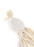Detail View - Click To Enlarge - OSCAR DE LA RENTA - Pearl embellished tassel drop earrings