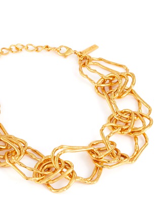 Detail View - Click To Enlarge - OSCAR DE LA RENTA - Hammered ring necklace