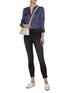 Figure View - Click To Enlarge - L'AGENCE - 'Margot' dark wash whiskering skinny jeans