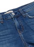  - L'AGENCE - 'Zoe' perfect fit frayed braided hem denim shorts