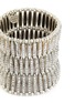 Detail View - Click To Enlarge - PHILIPPE AUDIBERT - 'Almond' Swarovski crystal three row elastic bracelet