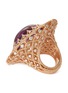 Figure View - Click To Enlarge - ROBERTO COIN - 'Roman Barocco' diamond amethyst 18k rose gold ring