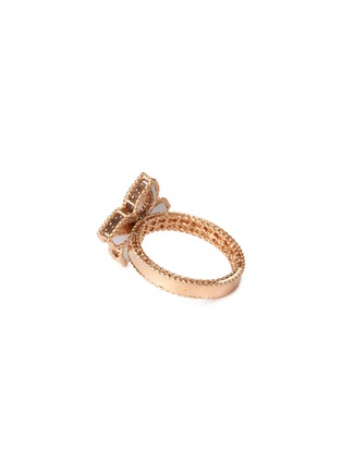 Figure View - Click To Enlarge - ROBERTO COIN - 'Princess Flower' diamond 18k rose gold ring