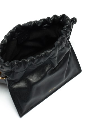 Detail View - Click To Enlarge - YUZEFI - 'Mini bom' top handle and crossbody strap leather clutch