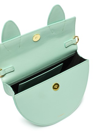 Detail View - Click To Enlarge - YUZEFI - 'Dolores' top handle knot detail leather crossbody bag