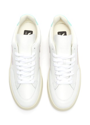Detail View - Click To Enlarge - VEJA - 'V-12' colourblock leather sneakers