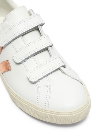Detail View - Click To Enlarge - VEJA - '3-Lock' leather sneakers